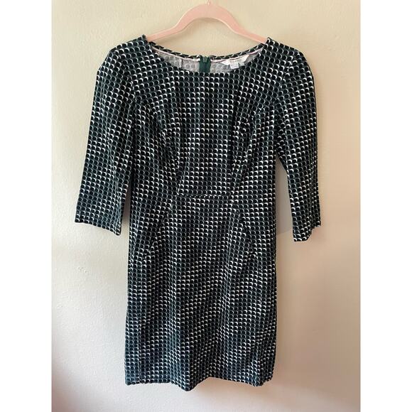 Boden Corduroy Green & White Polka Dots Eclipse 3/4 Sleeve - Picture 1 of 10